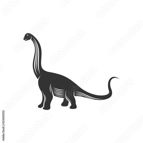 Brontosaurus logo design vector. Icon Symbol. Template Illustration
