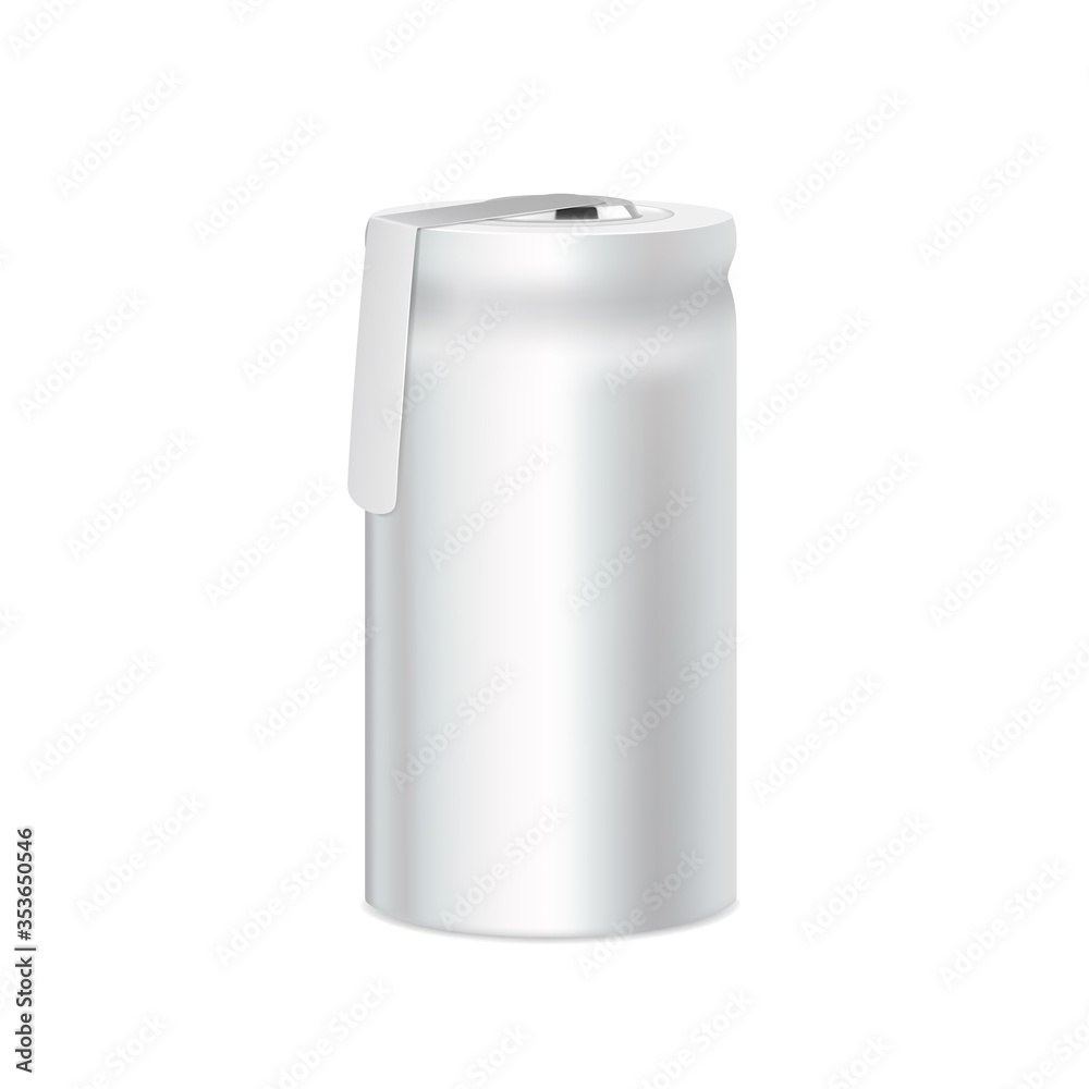 Nickel rechargeable battery on a white background. Nickel rechargeable battery on a white background.