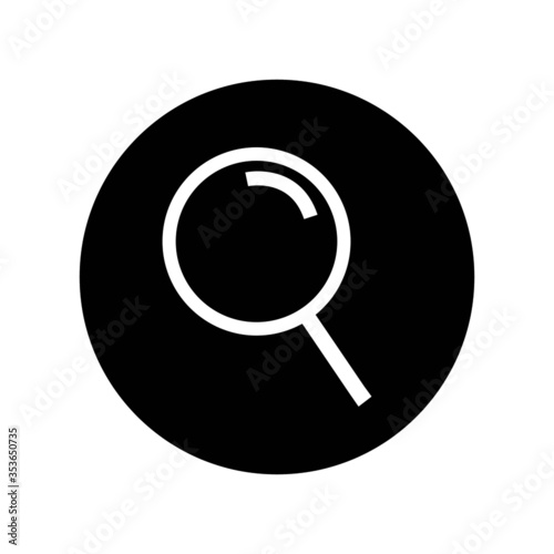 Search icon. Glass vector icon. search magnifying glass icon. Find