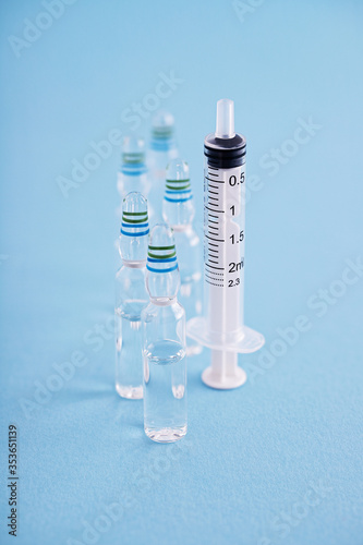 Medicine plastic and glass vials