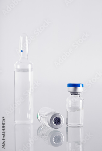 Medicine plastic and glass vials