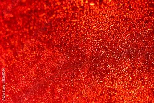 red abstract bokeh
