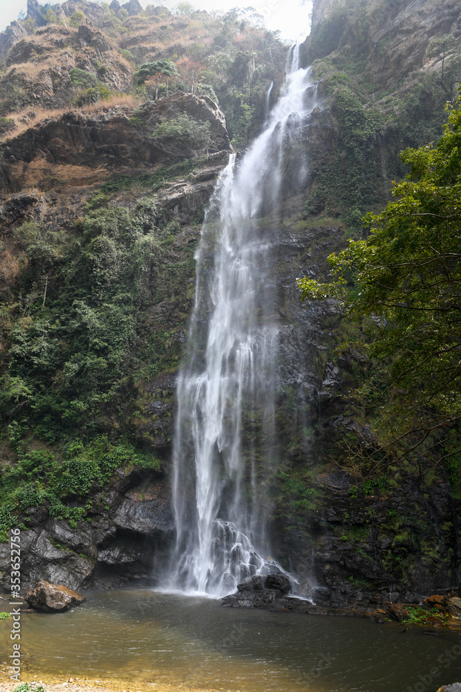 Wli Waterfalls in the middle of the mountains in Ghana. Wli Waterfalls in the middle of the mountains in Ghana.