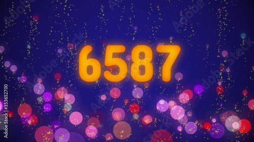 7k Counter. Celebration video introduction for the reaching 7000 subscribers, followers or likes. Also can be used in marketing, such: lottery, advertisements, discounts and promotions.