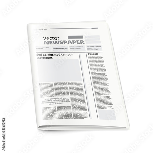 3D Newspaper Or News Magazine Abstract Template