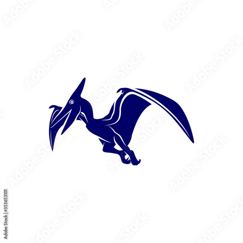 Pterosaurs logo design vector. Icon Symbol. Template Illustration