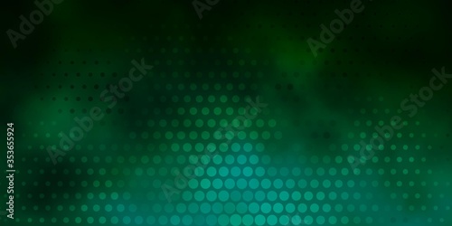 Light Green vector background with bubbles. Modern abstract illustration with colorful circle shapes. Design for posters  banners.