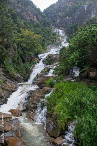 Waterfall in Horton Plains National Park Sri Lanka © ausra