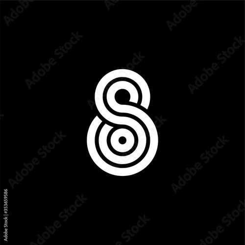 Triple Double Line Number Logotype 8
