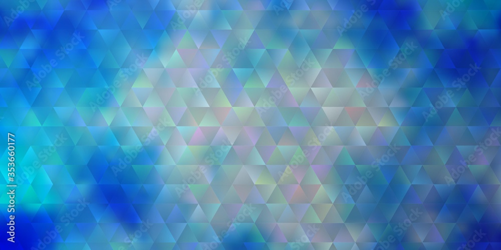 Light Pink, Blue vector template with crystals, triangles. Light Pink, Blue vector template with crystals, triangles.