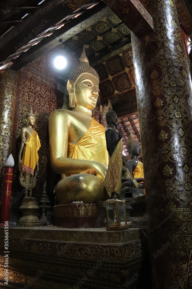 Obraz premium Bouddha du Vat Xieng Thong à Luang Prabang, Laos