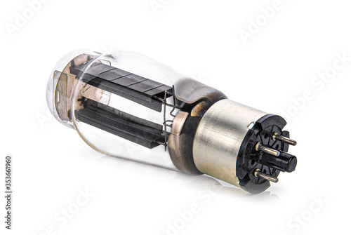 vacuum tube isolated on white background