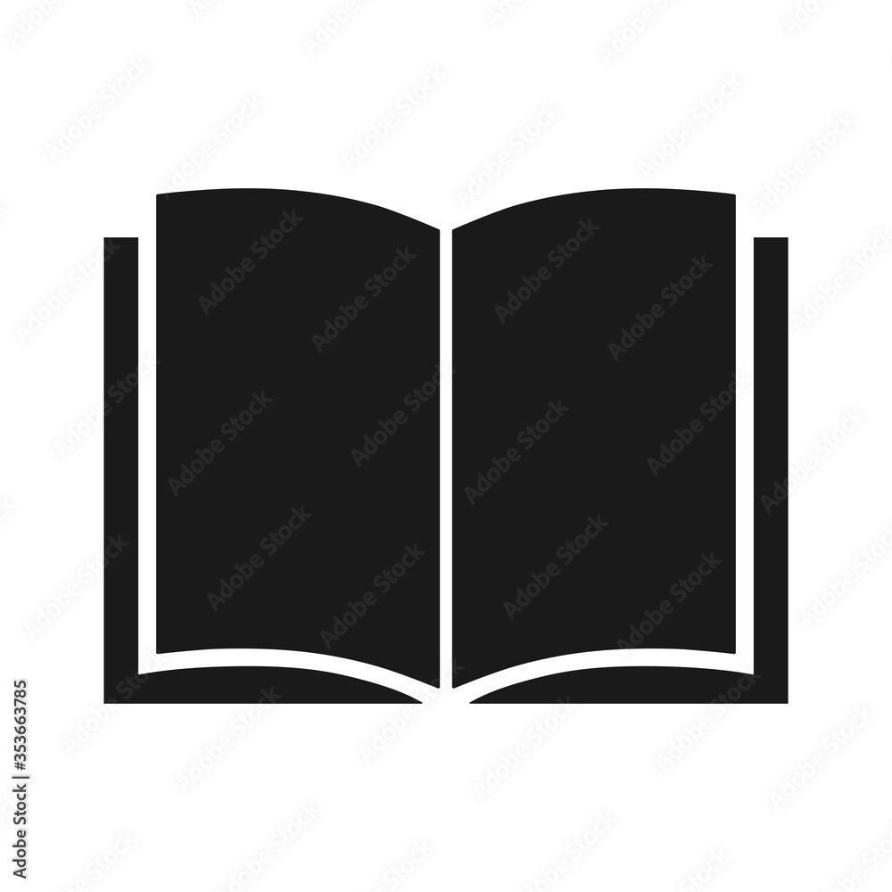 Book vector icon isolated on white background. Book vector icon isolated on white background.
