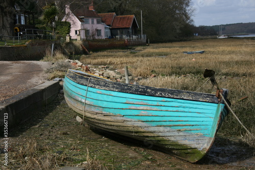 Boat at Pin MIll  Suffolk  England