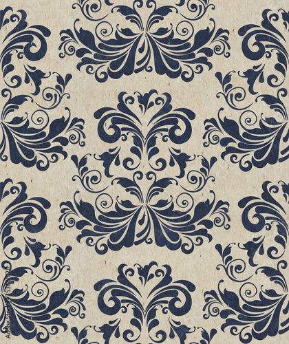 Seamless ornate baroque pattern, classic ornamental background