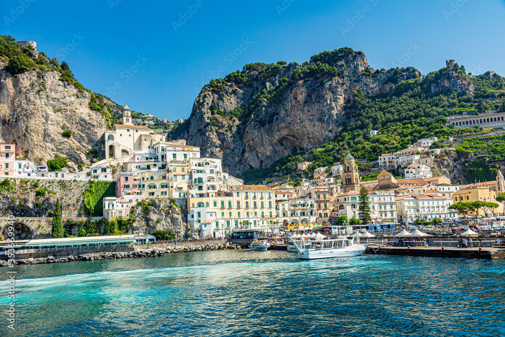 View of the Village of Amalfi, Amalfi Coast, Italy