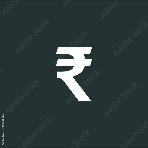 rupee symbol or sign icon, logo isolated symbol vector illustration. Currency sign - money symbol.
