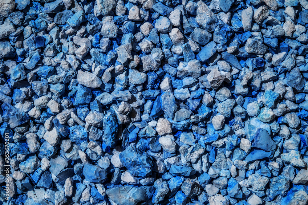 Blue Small gravel from limestone Blue Small gravel from limestone