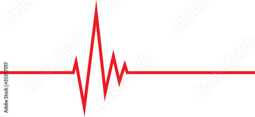 Heart rhythm isolated on hite backgroundntitled-6