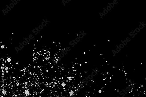 Silver glitter confetti. © niko180180