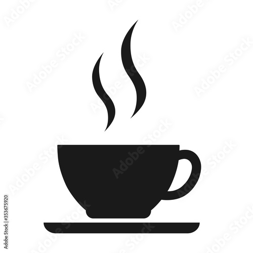 Cup vector icon isolated on white background. Coffee cup icon. Tea cup.