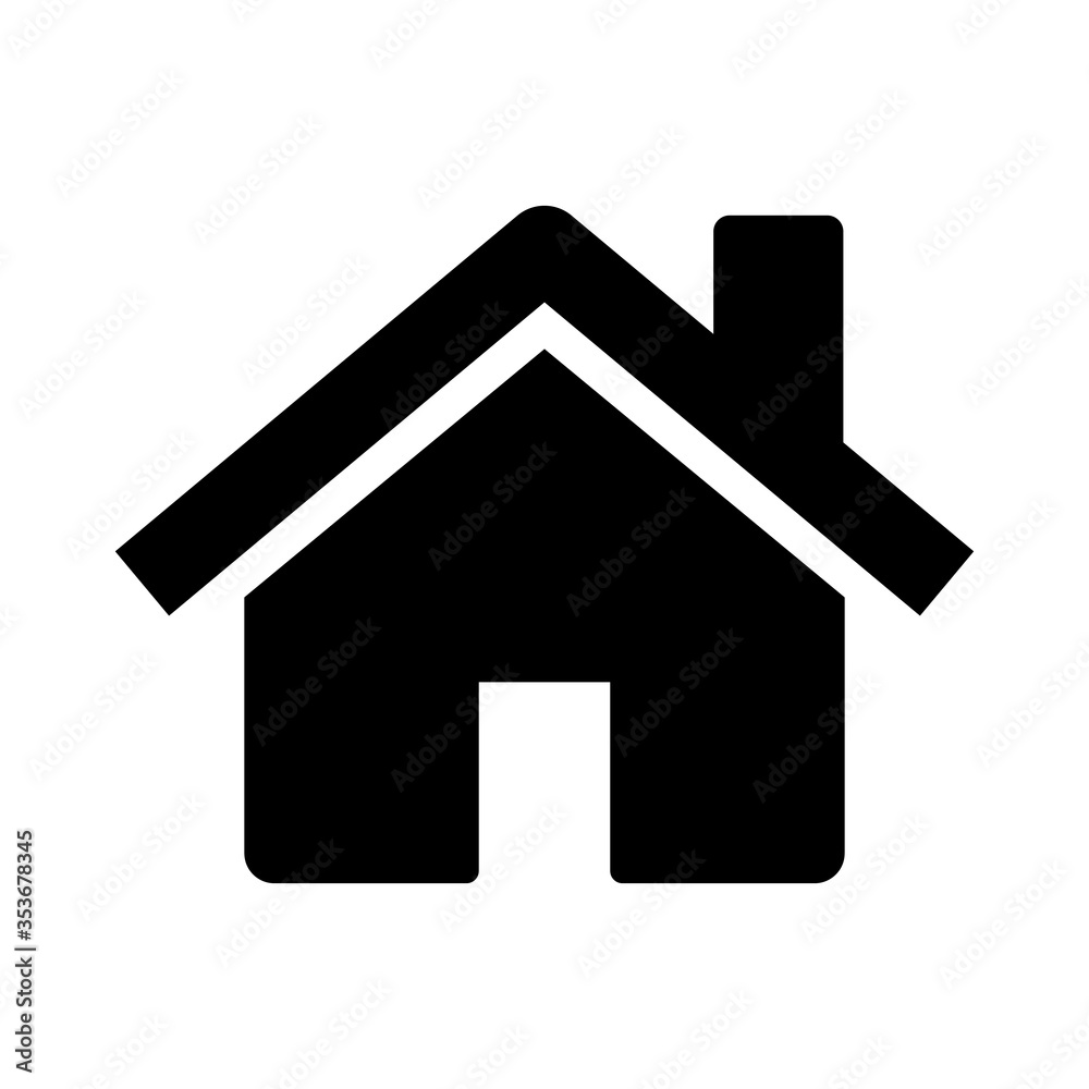 Home page vector icon. Home icon isolated on white background. House, building icon. Home page vector icon. Home icon isolated on white background. House, building icon.