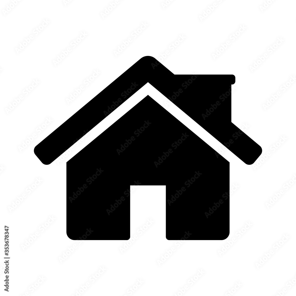 Home page vector icon. Home icon isolated on white background. House, building icon. Home page vector icon. Home icon isolated on white background. House, building icon.