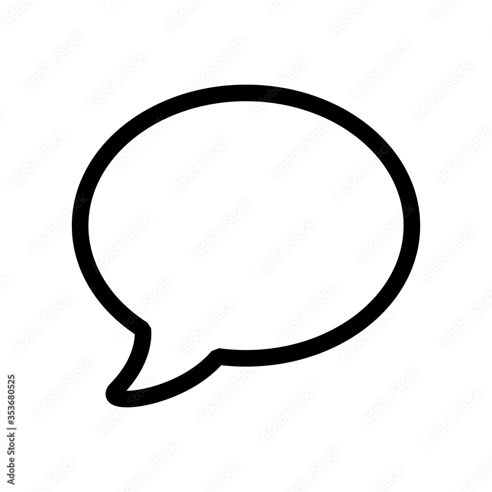 Flat vector chat message bubbles icon isolated on white background. Flat vector chat message bubbles icon isolated on white background.