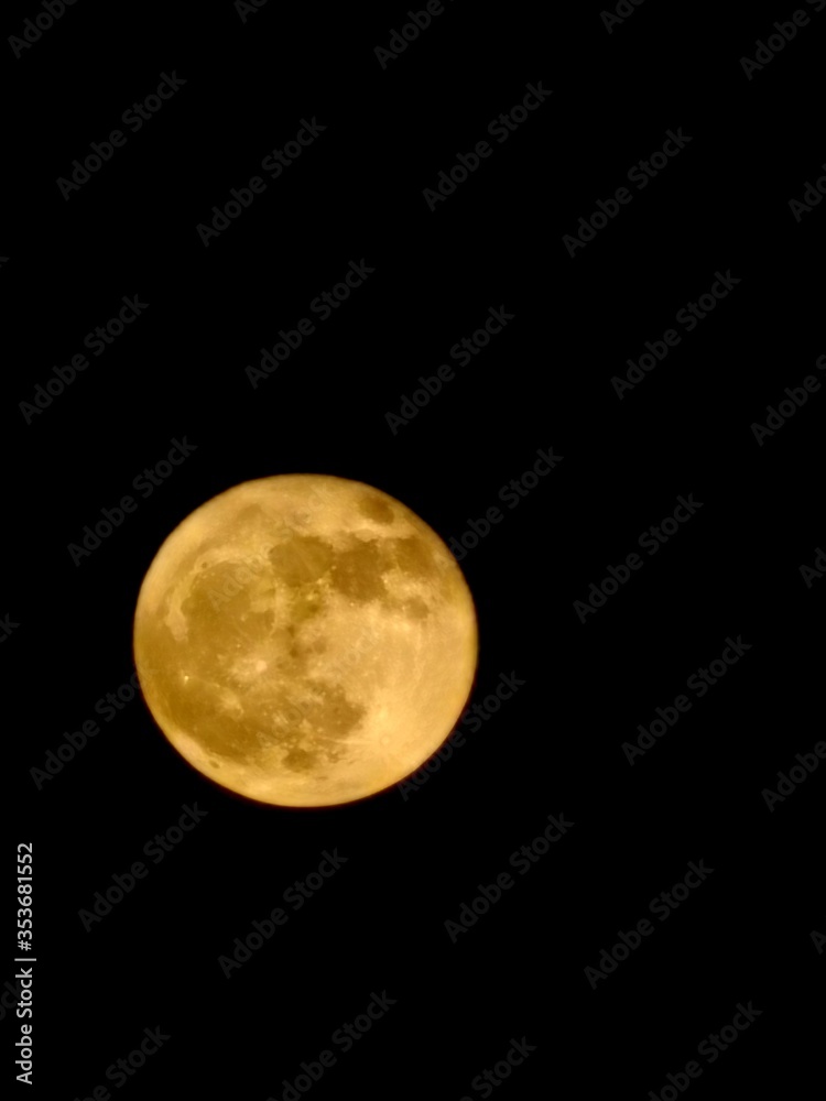 Fototapeta premium full moon over black