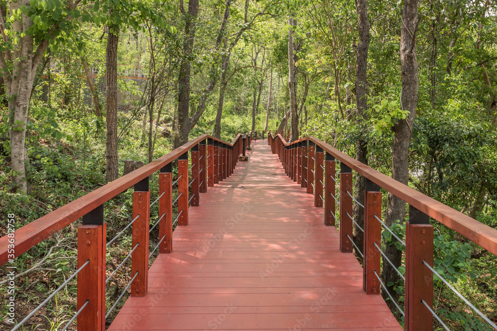 walkway Khao Kradong Forest Park in Buriram