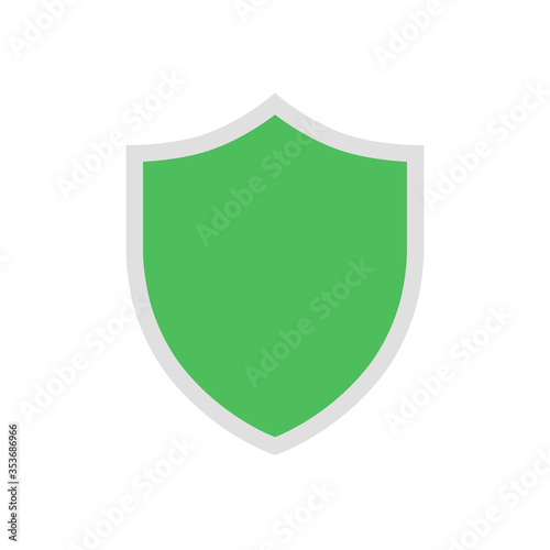 Free Download Green vector shield icon isolated on white background. - GFXLoad