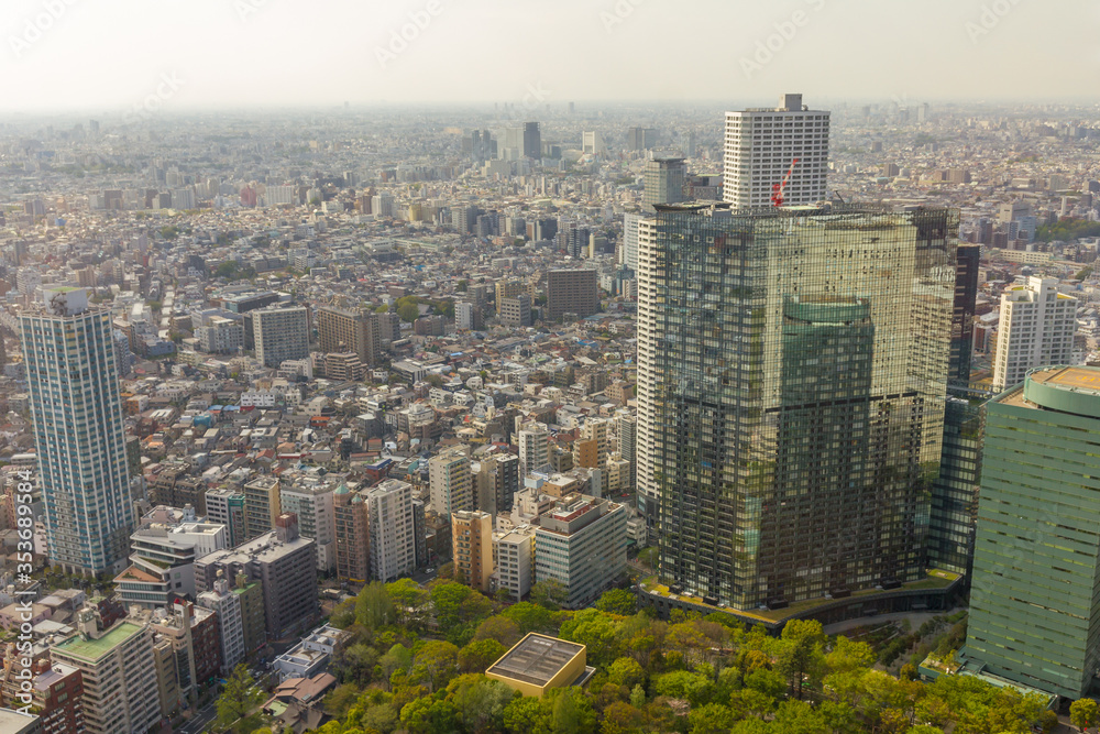 Aerial view of Tokyo, Japan Aerial view of Tokyo, Japan