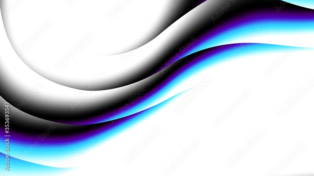 Obraz premium Abstract fractal pattern on white blank background.