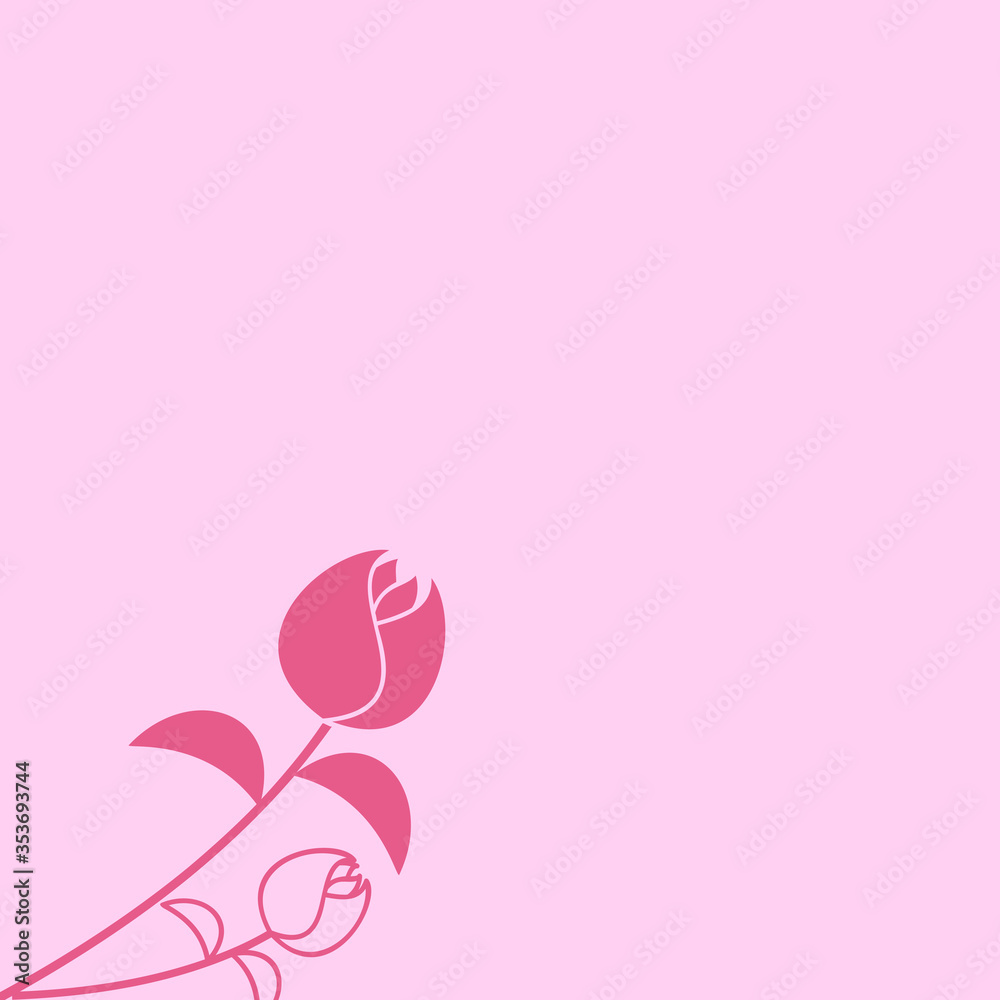 pink background with roses pink background with roses