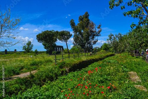 Rome suburbs field landscape