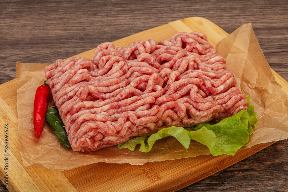 Raw Minced pork meat for cooking Raw Minced pork meat for cooking