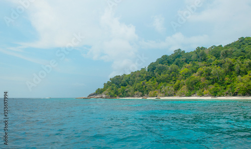 Thailand, similans landscape island in the Indian ocean