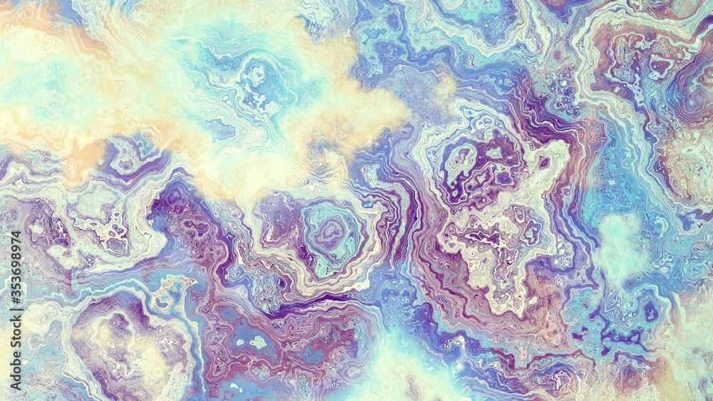 Psychedelic retro marble abstract background