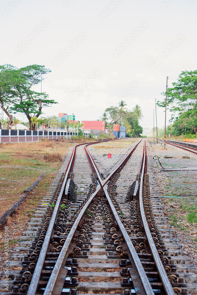 Obraz premium railroad tracks