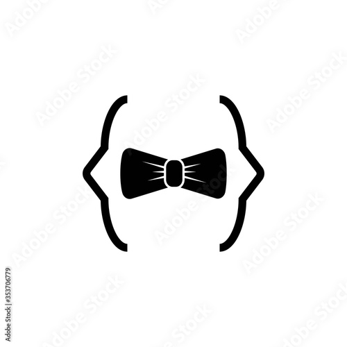 bowtie code vector design template illustration