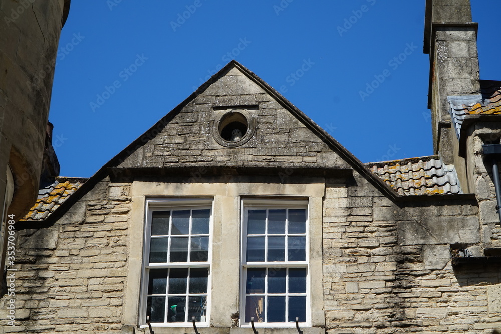 Old Building Bath Olw in the window