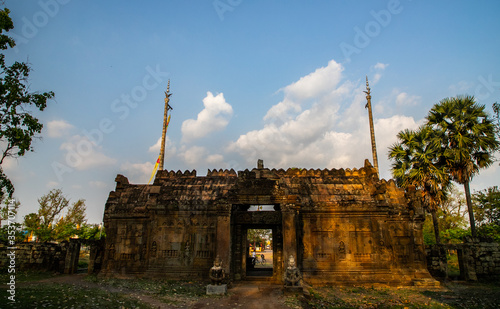  ruins of Nokorbachey temple (Nokor Bachey pagoda), Kampong Cham, Cambodia photo