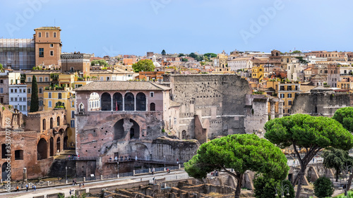 Photography House of the Knights of Rhodes and Forum Augustus in Rome, Italy.