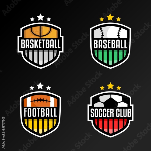 Creative of a four sport logo vector