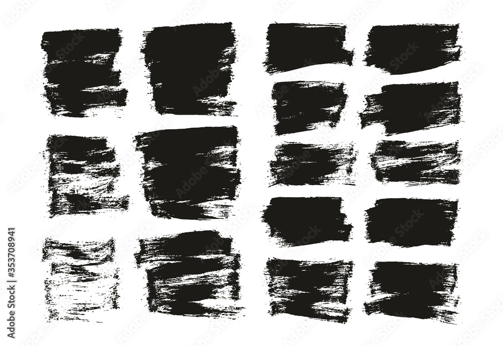 Flat Paint Brush Thin Half Background Mix High Detail Abstract Vector Background Set Flat Paint Brush Thin Half Background Mix High Detail Abstract Vector Background Set