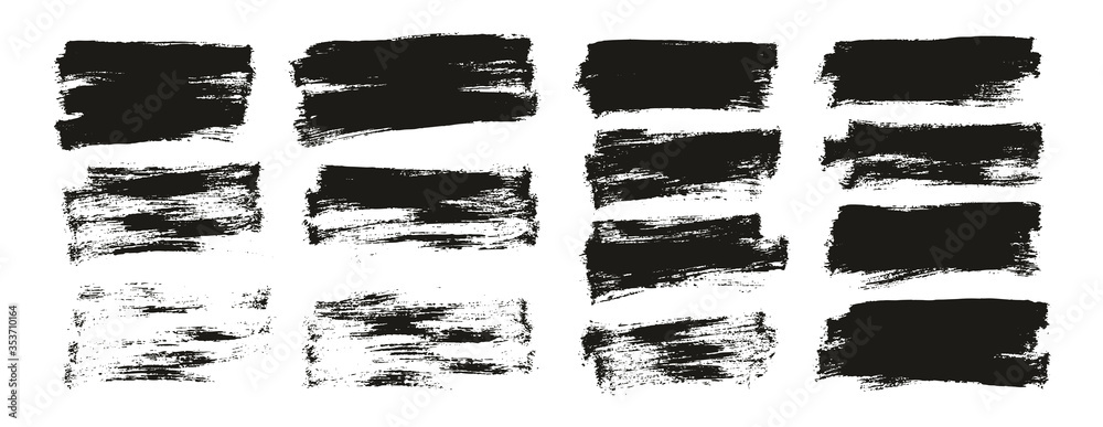 Flat Paint Brush Thin Half Background Mix High Detail Abstract Vector Background Set Flat Paint Brush Thin Half Background Mix High Detail Abstract Vector Background Set