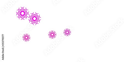 Light Pink vector pattern with abstract shapes.