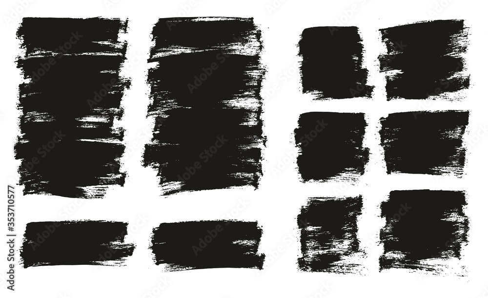 Flat Paint Brush Thin Half Background Mix High Detail Abstract Vector Background Set Flat Paint Brush Thin Half Background Mix High Detail Abstract Vector Background Set