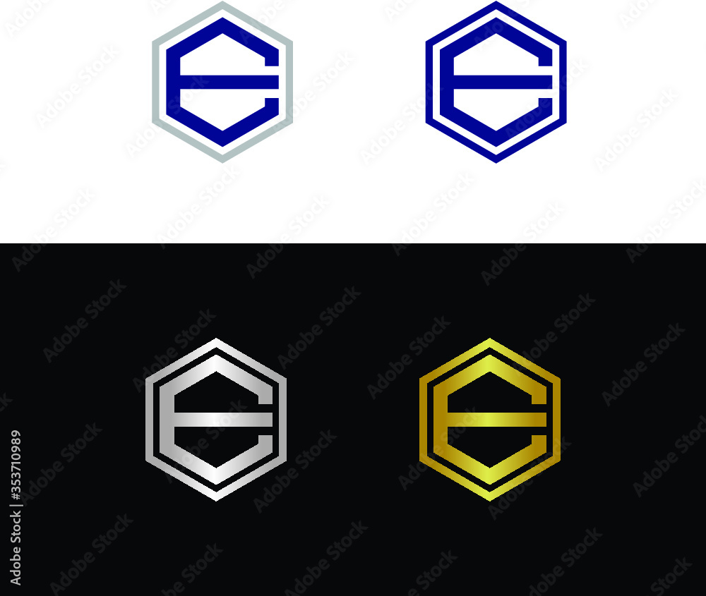 Letter E logo Letter E logo