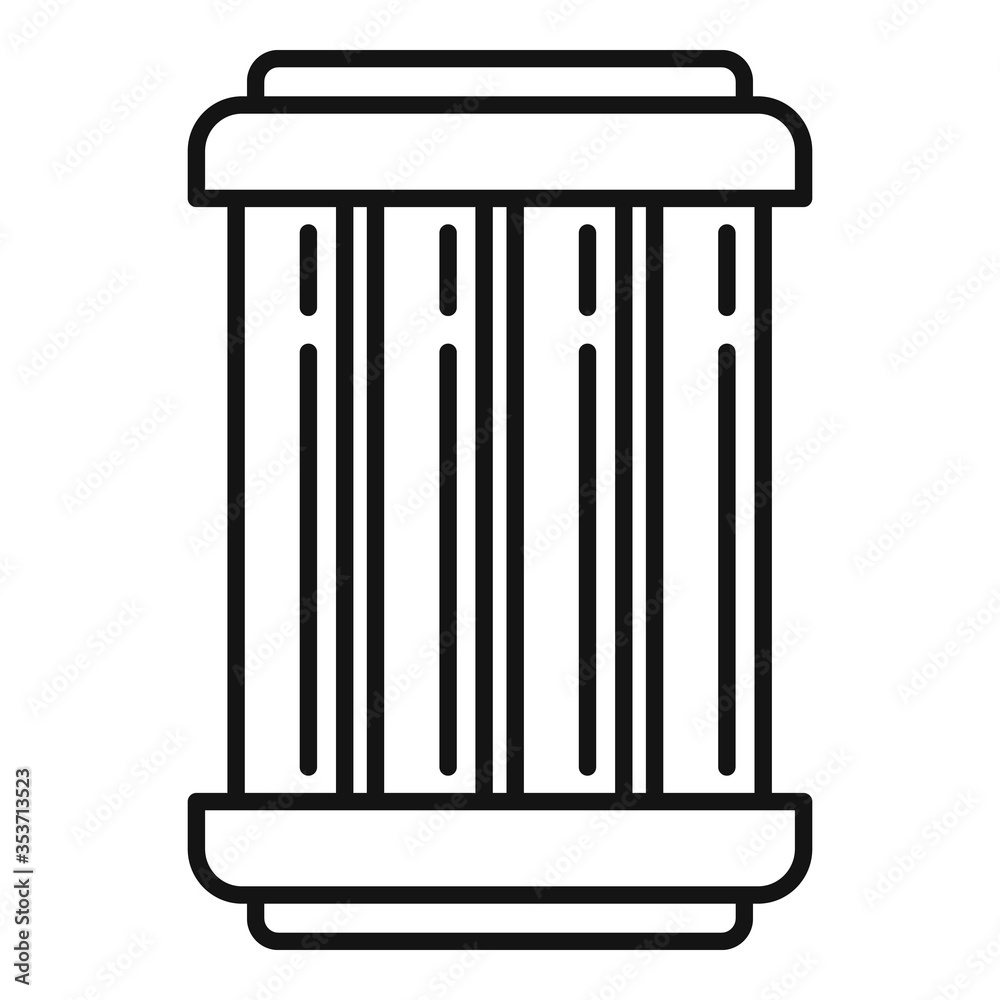 Nuclear capsule icon. Outline nuclear capsule vector icon for web design isolated on white background Nuclear capsule icon. Outline nuclear capsule vector icon for web design isolated on white background